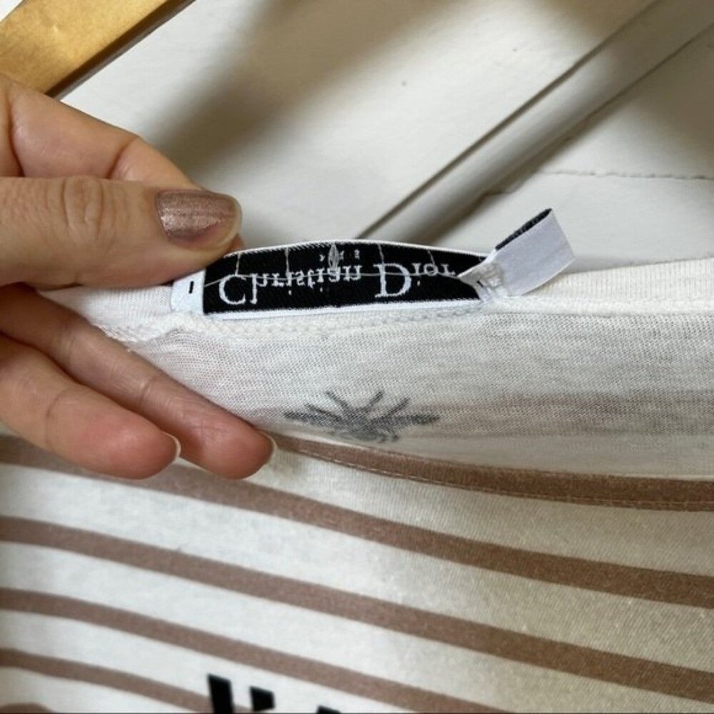Christian Dior I love Mykonos Striped Long Sleeve Tee XS - Picture 11 of 12